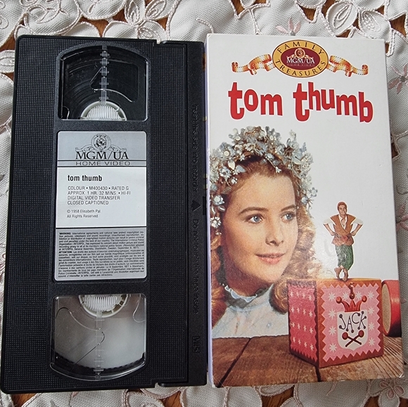 Tom Thumb Vintage 1958 VHS Movie 🎬 - Picture 1 of 5
